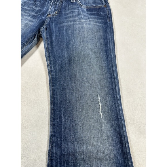 Big Star Women's Sweet Low Boot Jeans Medium Wash Distressed Made In USA Size 30 - Picture 9 of 13